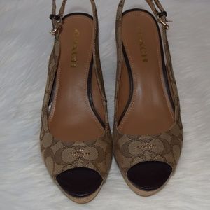 Coach platform sandals